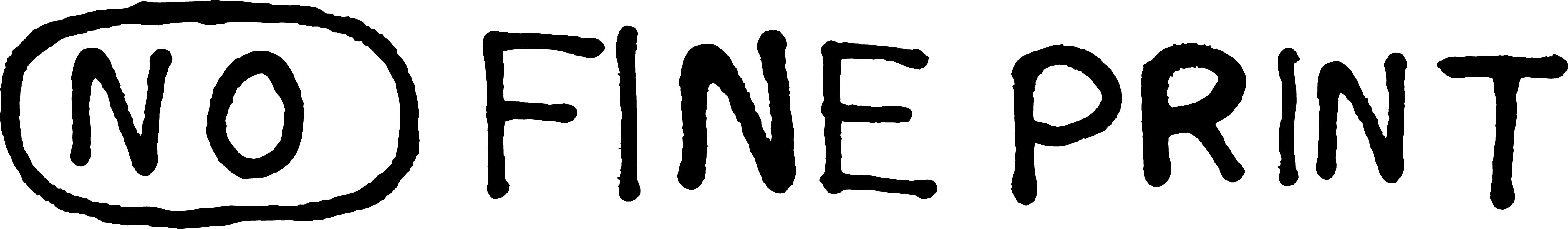 No Fine Print logo