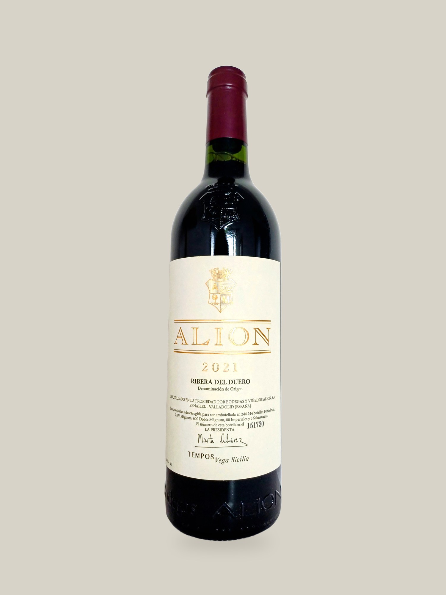 Tempos Vega Sicilia Alion 2021