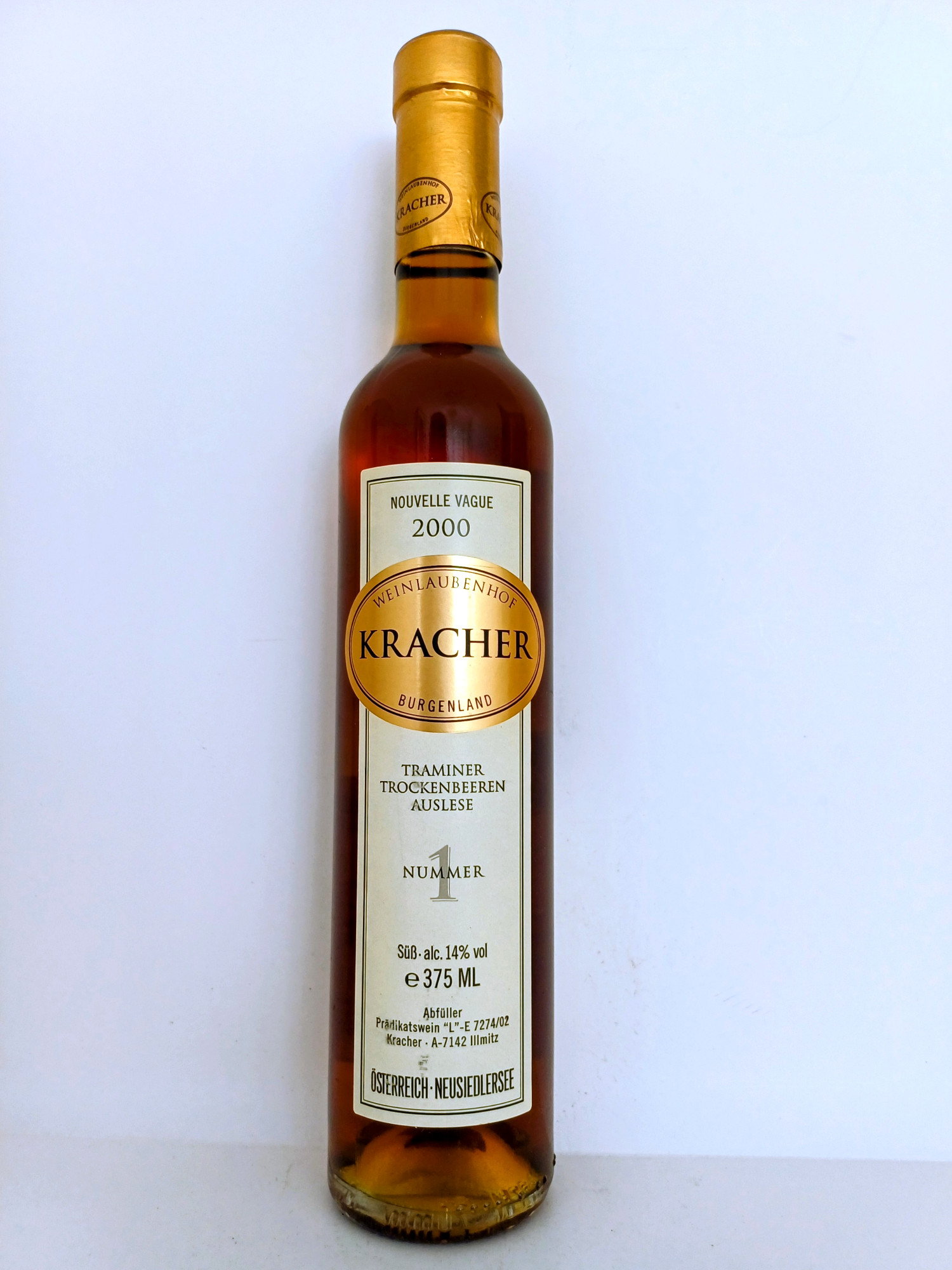 Kracher Traminer Nouvelle Vague TBA Nummer 1 2000 37ml